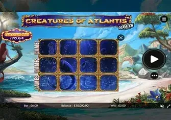Игровой автомат Creatures of Atlantis Scratch Игровой автомат Creatures of Atlantis Scratch